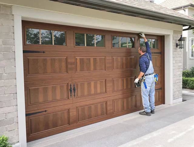 Custom garage door showcase by Garden Grove Garage Door Repair in Garden Grove
