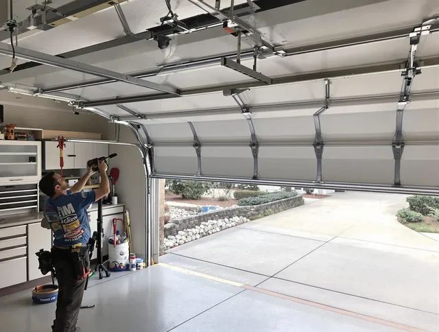 Garage door track repair service by Garden Grove Garage Door Repair in Garden Grove